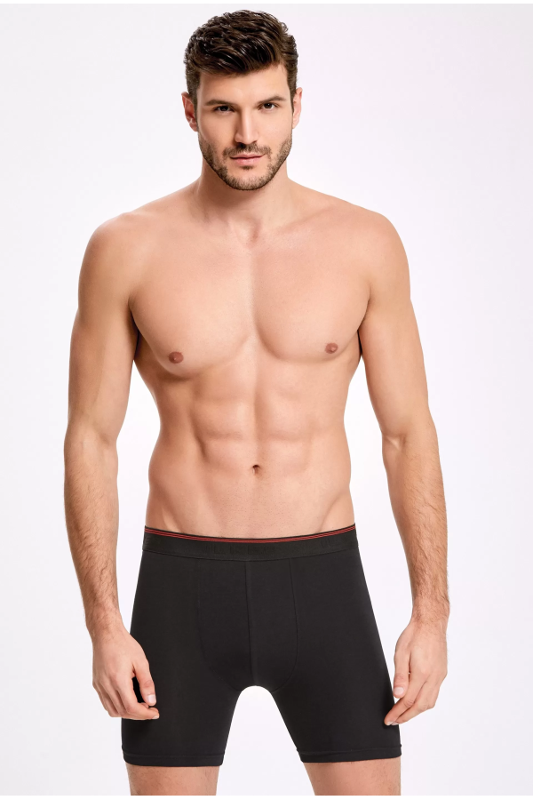 Toptan İlke Likralı Uzun Paça Boxer (Kutulu)