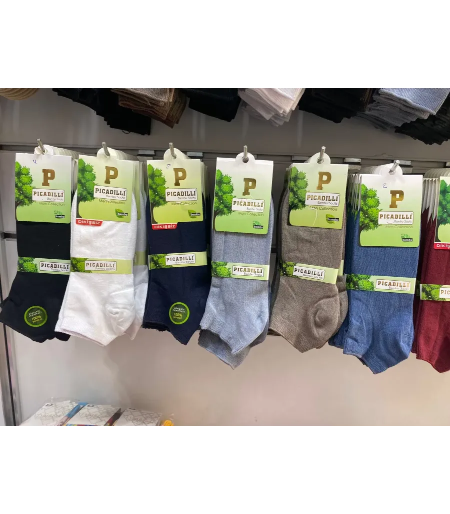 Pıccadıllı Bambu Erkek Patik Çorap