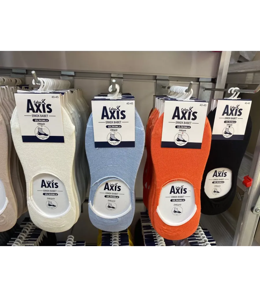 Calze Axis Erkek Dikişsiz Patik Çorap