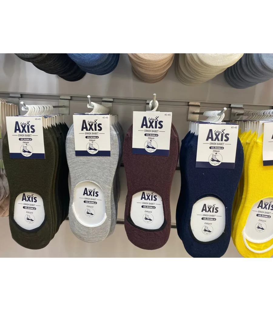 Calze Axis Erkek Dikişsiz Patik Çorap