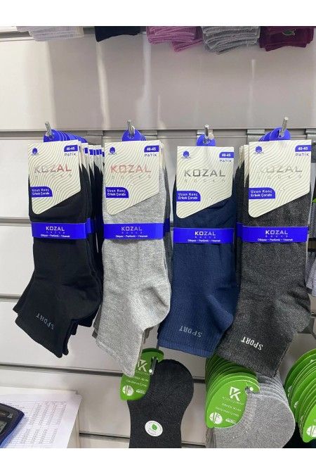 Kozal Erkek Uzun Konç Çorap