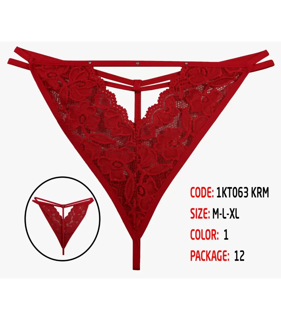 Toptan Cottondance Tanga Kırmızı