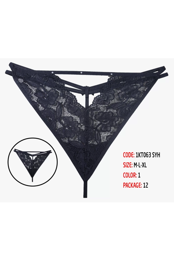 Toptan Cottondance Tanga Siyah