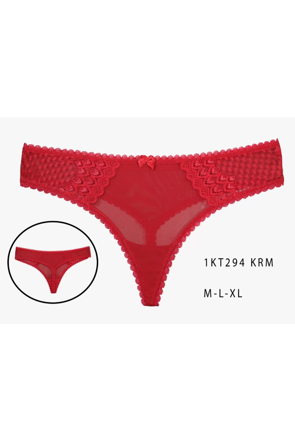 Toptan Cottondance Tanga Kırmızı 1KT294