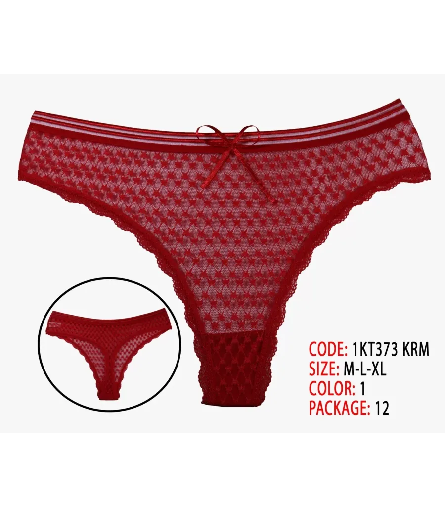 Toptan Cottondance Tanga CTNB-1KT373 KRM