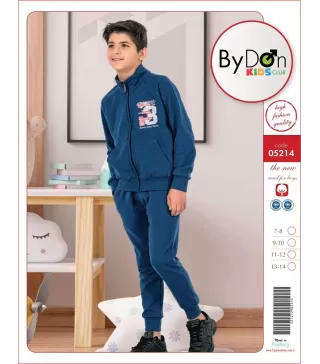 Toptan Bydon iki iplik Erkek Çocuk Eşofman Takımı BYD5214