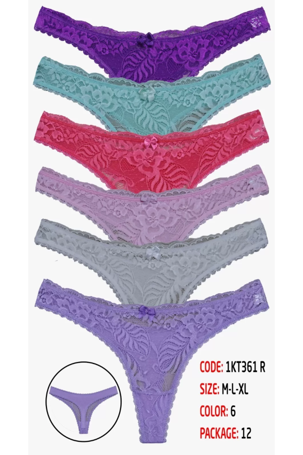 Toptan Cottondance Tanga Karışık Renk 1KT361 R