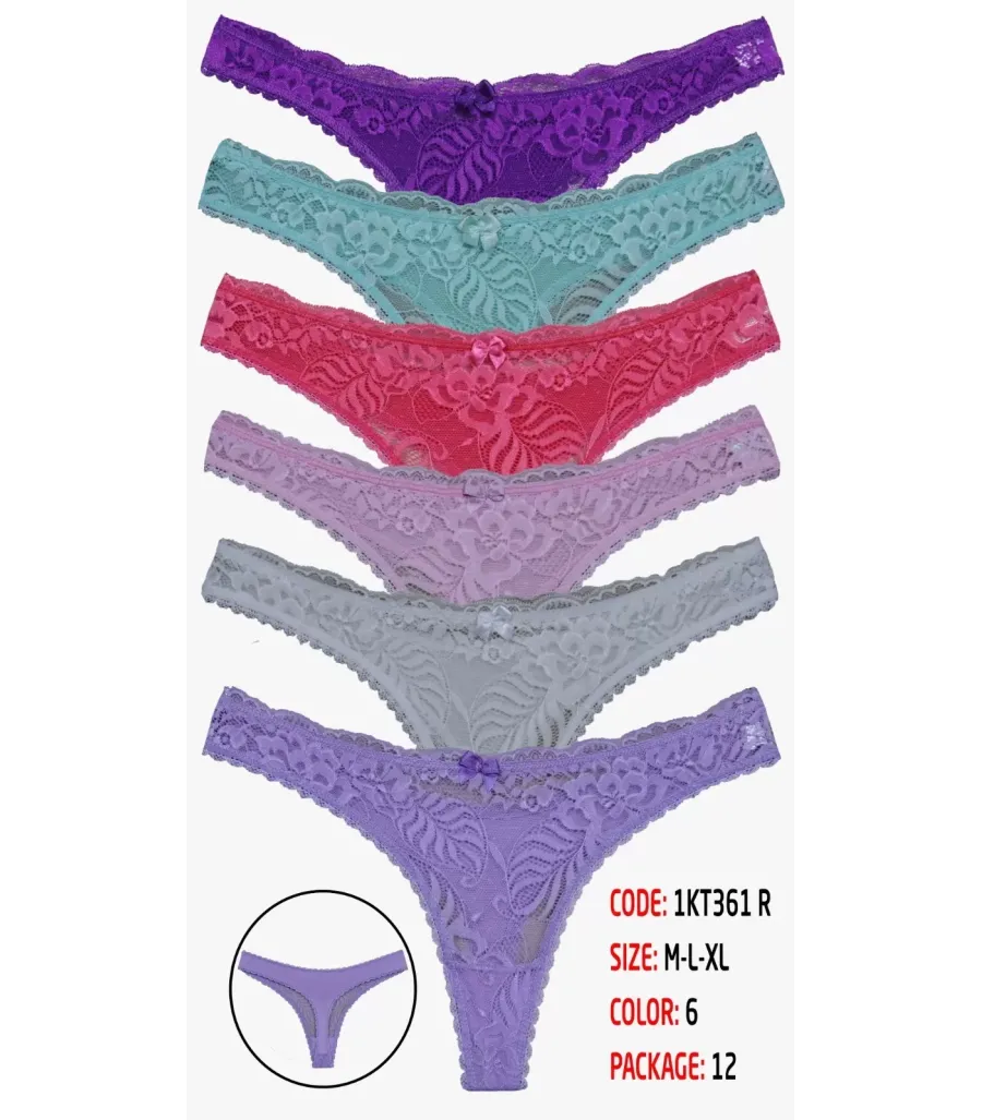 Toptan Cottondance Tanga Karışık Renk 1KT361 R