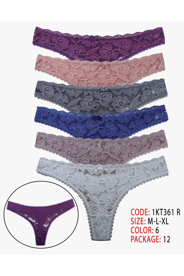 Toptan Cottondance Tanga Karışık Renk 1KT361 R