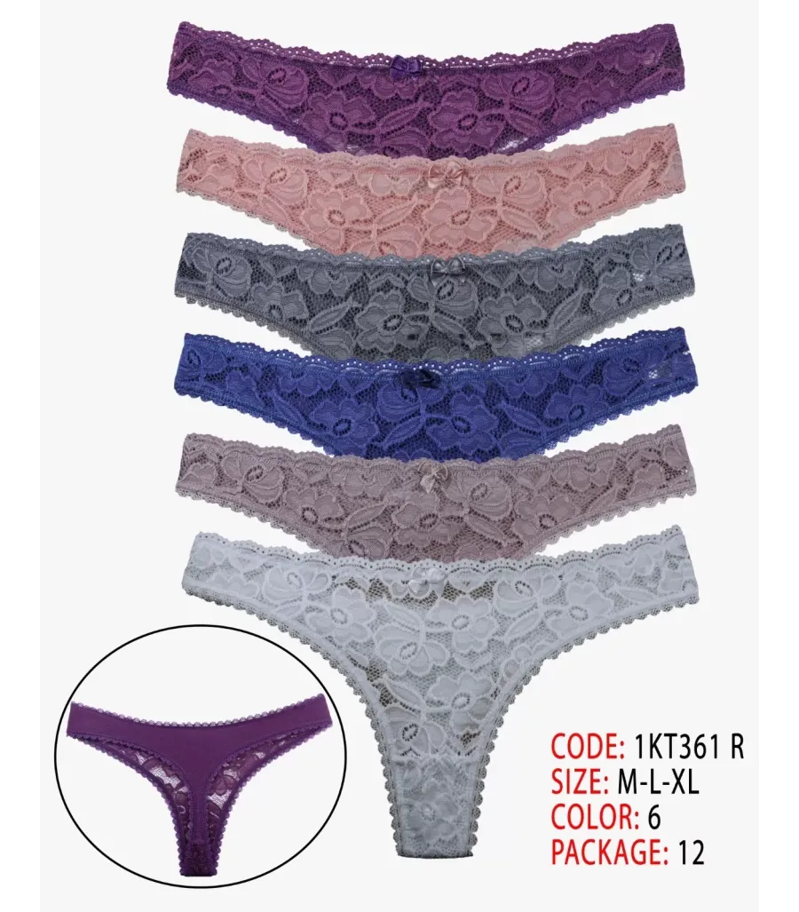 Toptan Cottondance Tanga Karışık Renk 1KT361 R