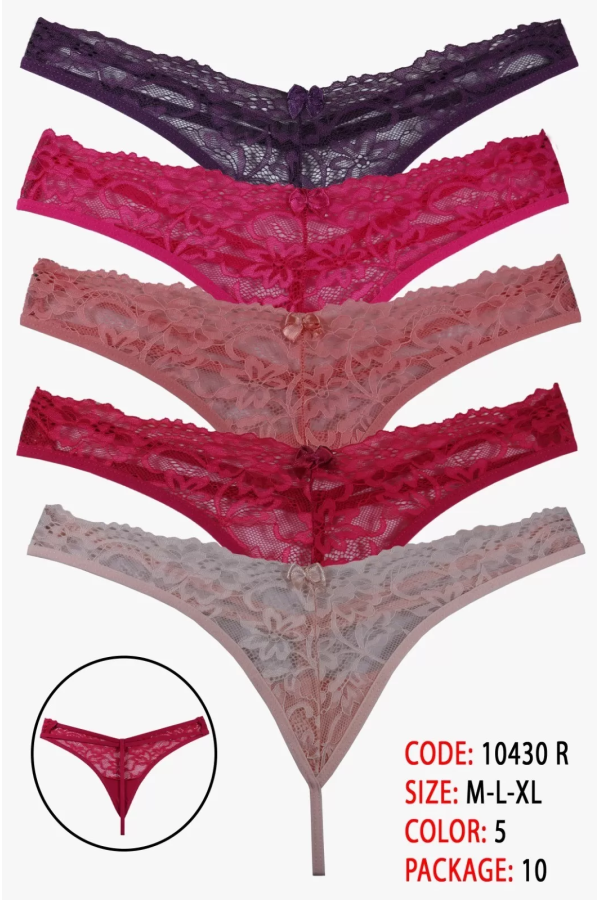Toptan Cottondance Tanga Karışık Renk 10430 R