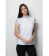 Özlem Donex Kadın Dantelli Boğazlı Body Beyaz