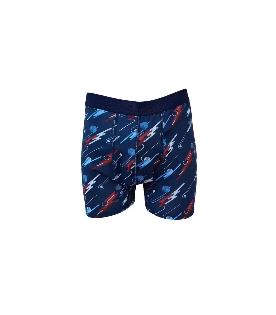 Toptan Tutku Likralı Desenli Spor Boxer