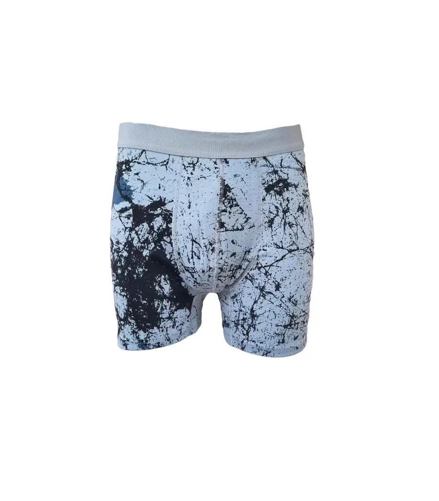 Toptan Tutku Likralı Desenli Spor Boxer