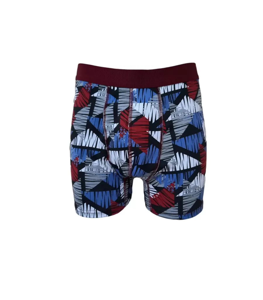 Toptan Tutku Likralı Desenli Spor Boxer