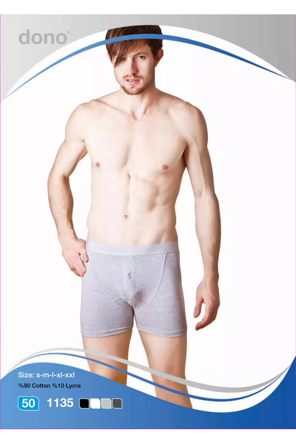 Dono Likralı Boxer Düğmeli