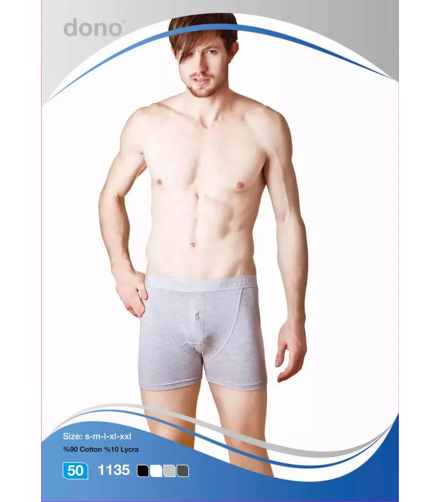 Dono Likralı Boxer Düğmeli