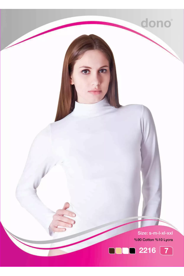 Dono Bayan Lycra Uzun Kol(balıkçı Yaka )