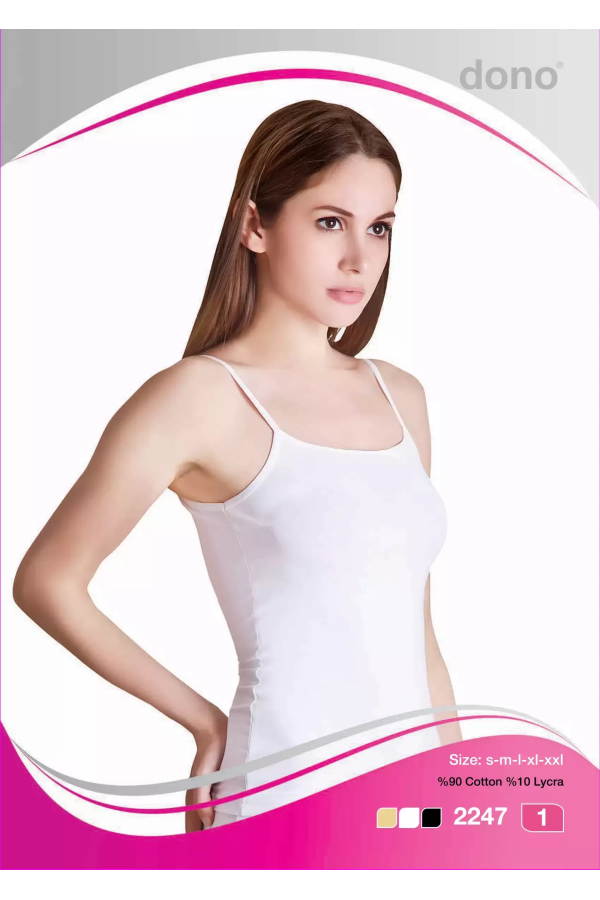 Dono Bayan Lycra İp Askılı Atlet
