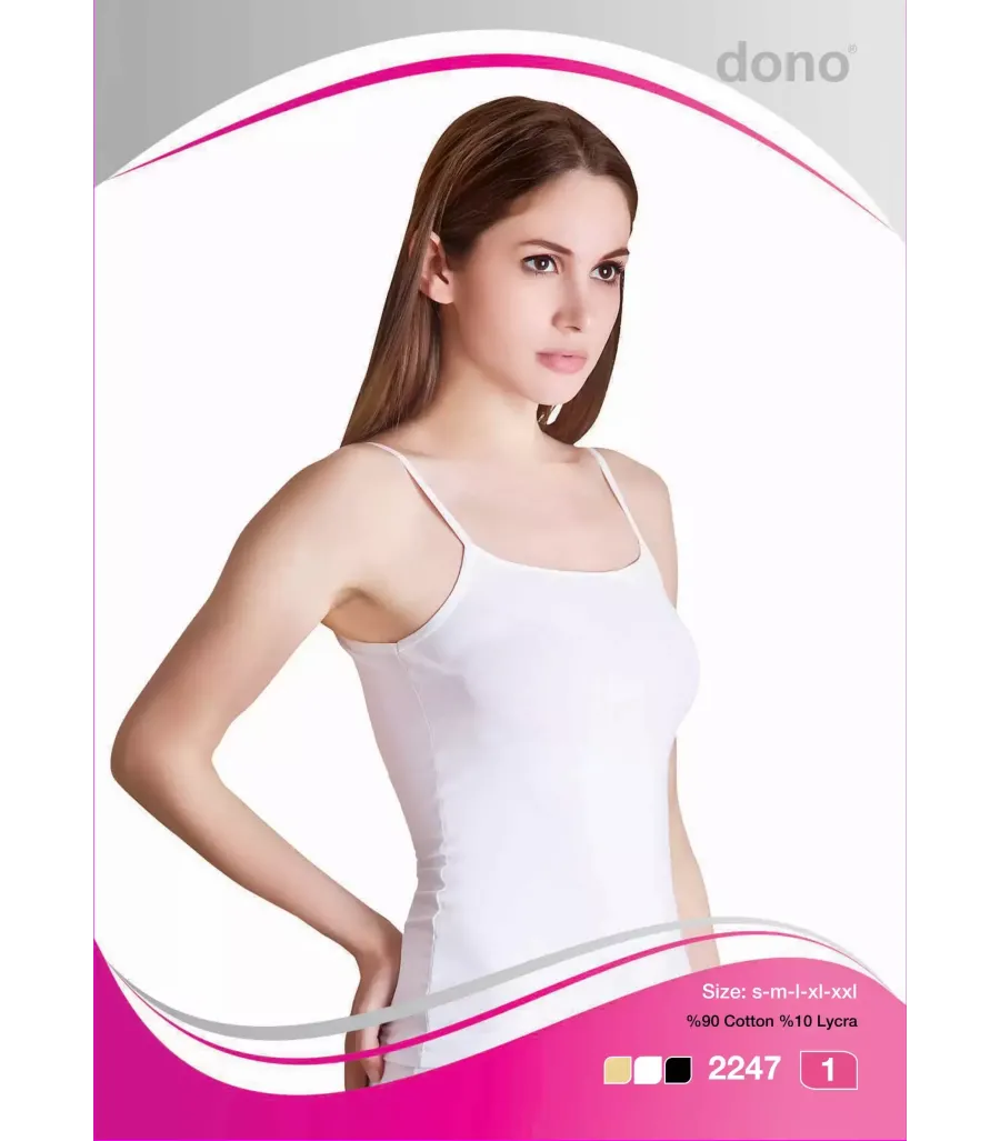 Dono Bayan Lycra İp Askılı Atlet