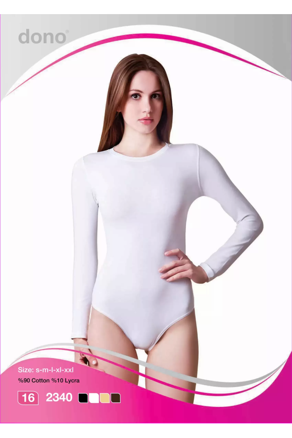 Dono Bayan ÇItçıtlı Uzun Kol Body