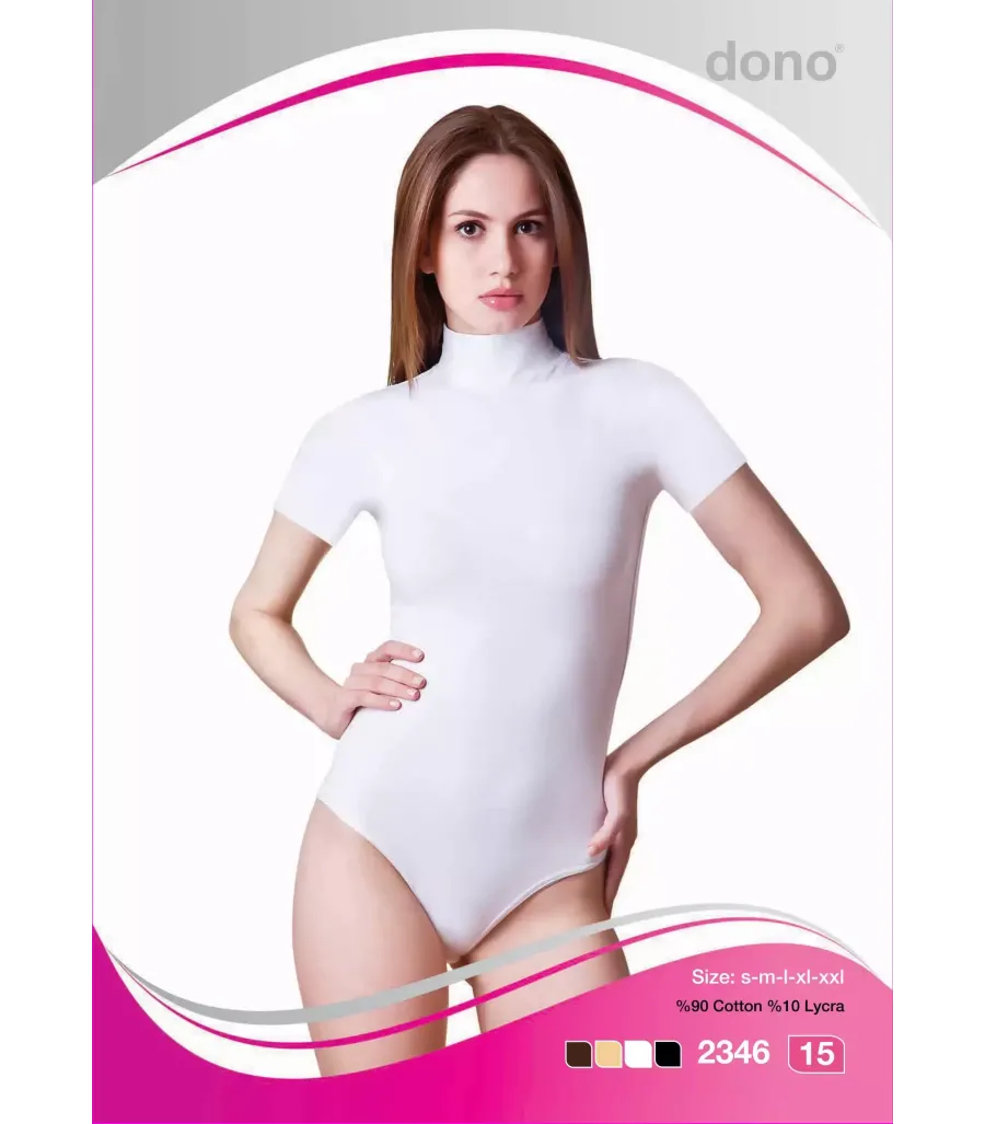 Dono Kadın Çıtçıtlı Kısa Kol (Balıkçı Yaka Body)