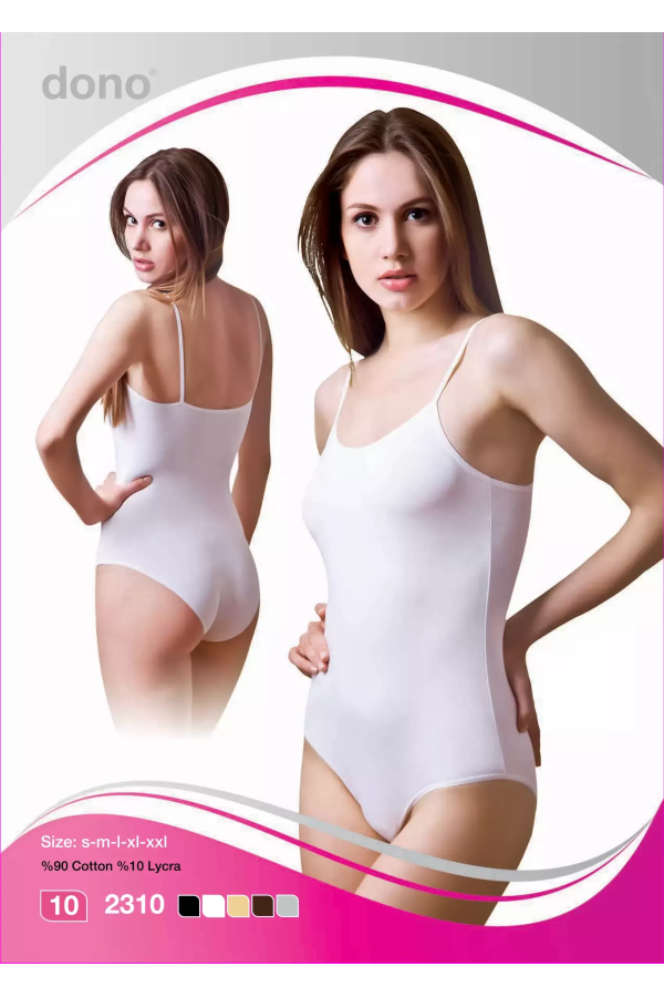 Dono Bayan Çıtçıtlı İp Askılı Body