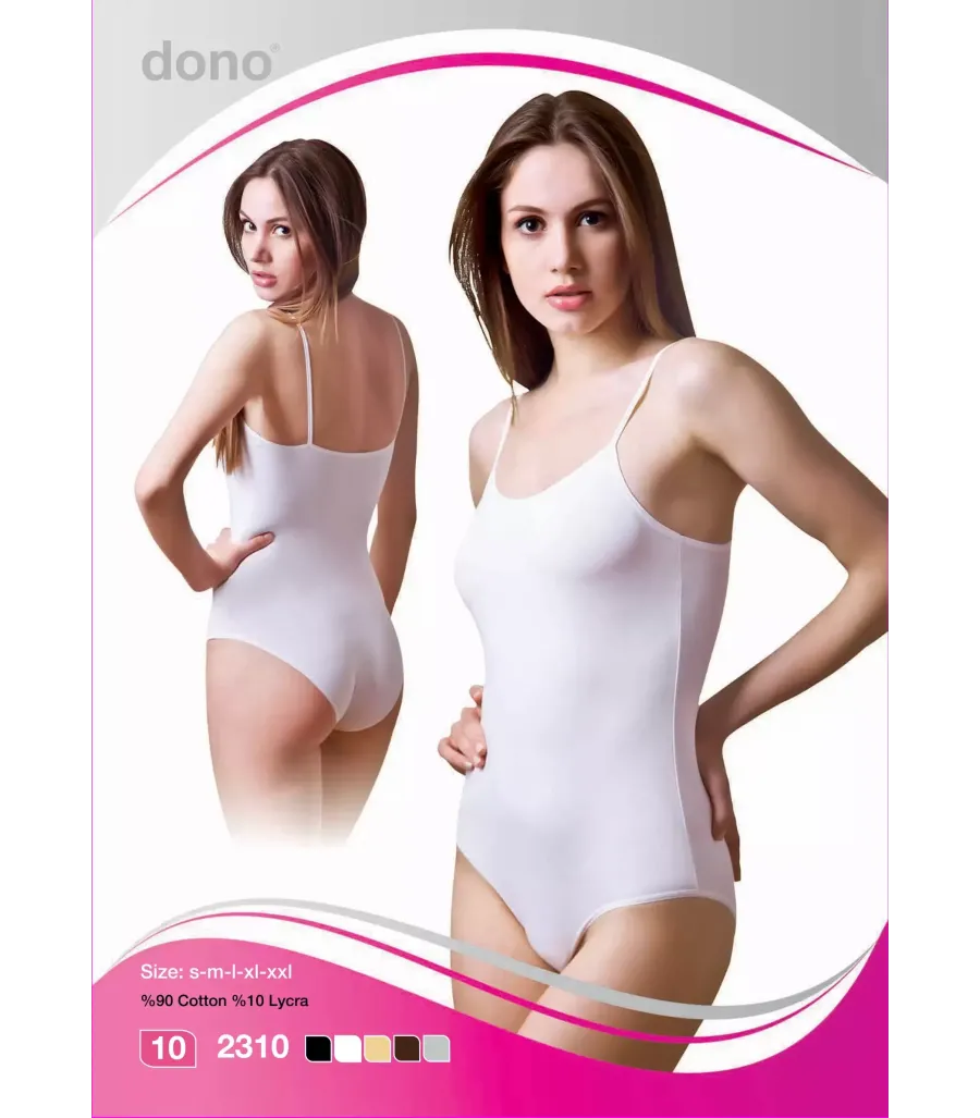 Dono Bayan Çıtçıtlı İp Askılı Body