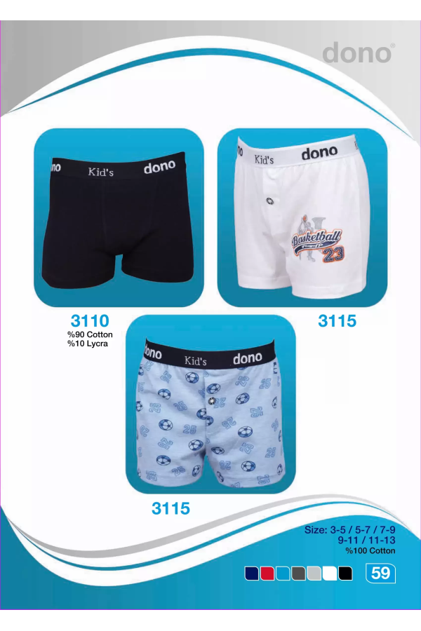 Dono Likralı Çocuk Boxer