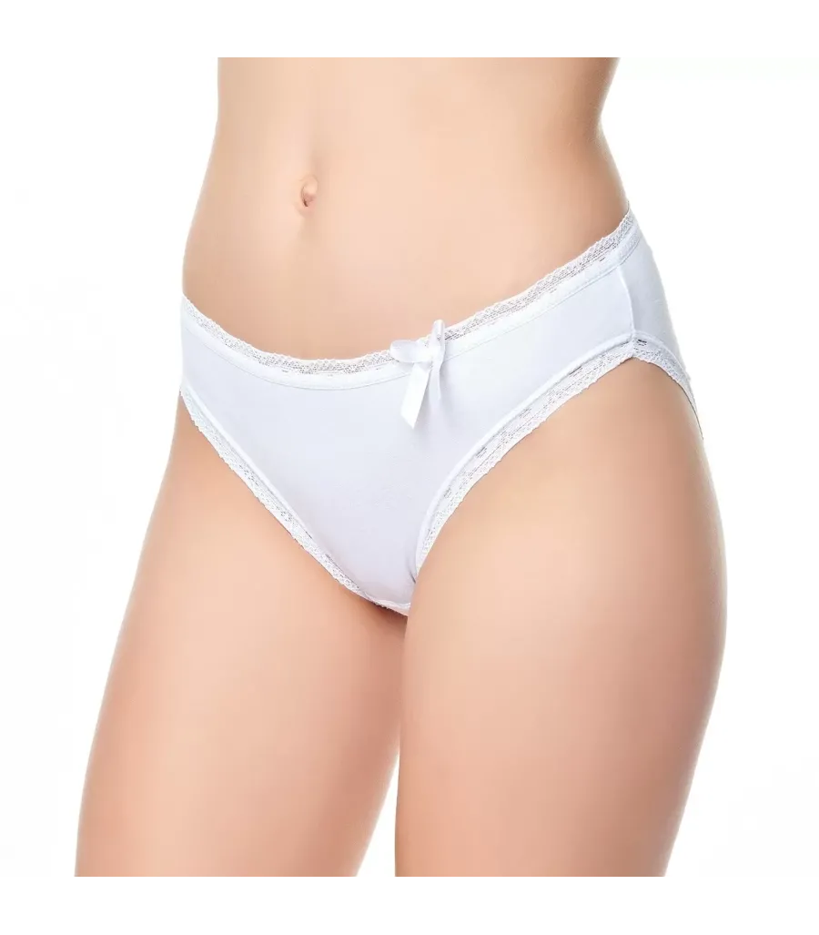 Toptan Tutku Beli Paçası Dantelli Bikini