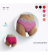 Dondeza Yazılı Lastikli Desenli Bikini