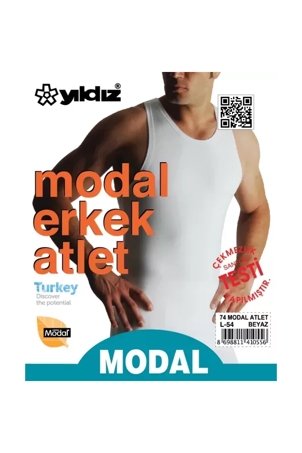 Yıldız Modal Atlet Beyaz