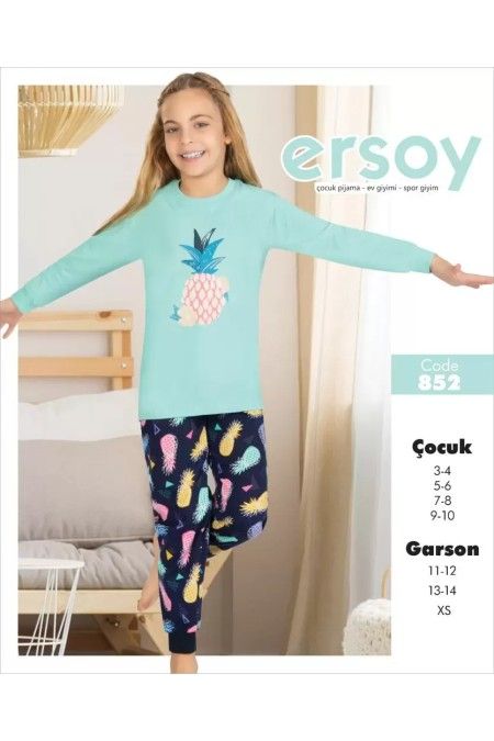 Ersoy Kız Çocuk Pijama Takımı ERS852