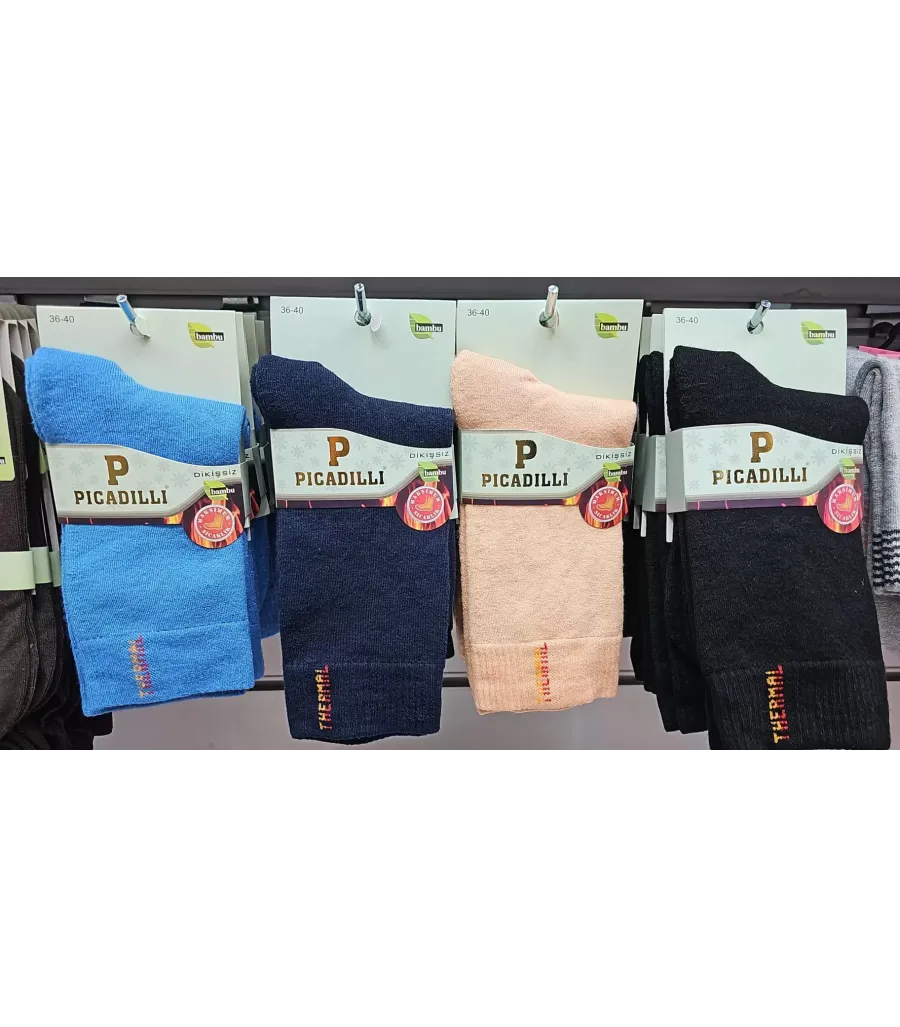 Pıccadıllı Kadın Dikişsiz Termal Çorap
