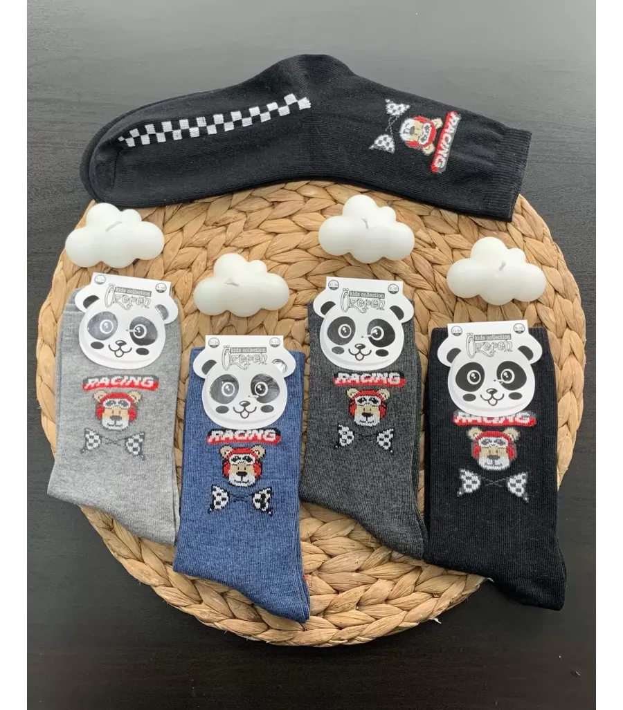Toptan Erkek Çocuk Soket Çorap Desenli