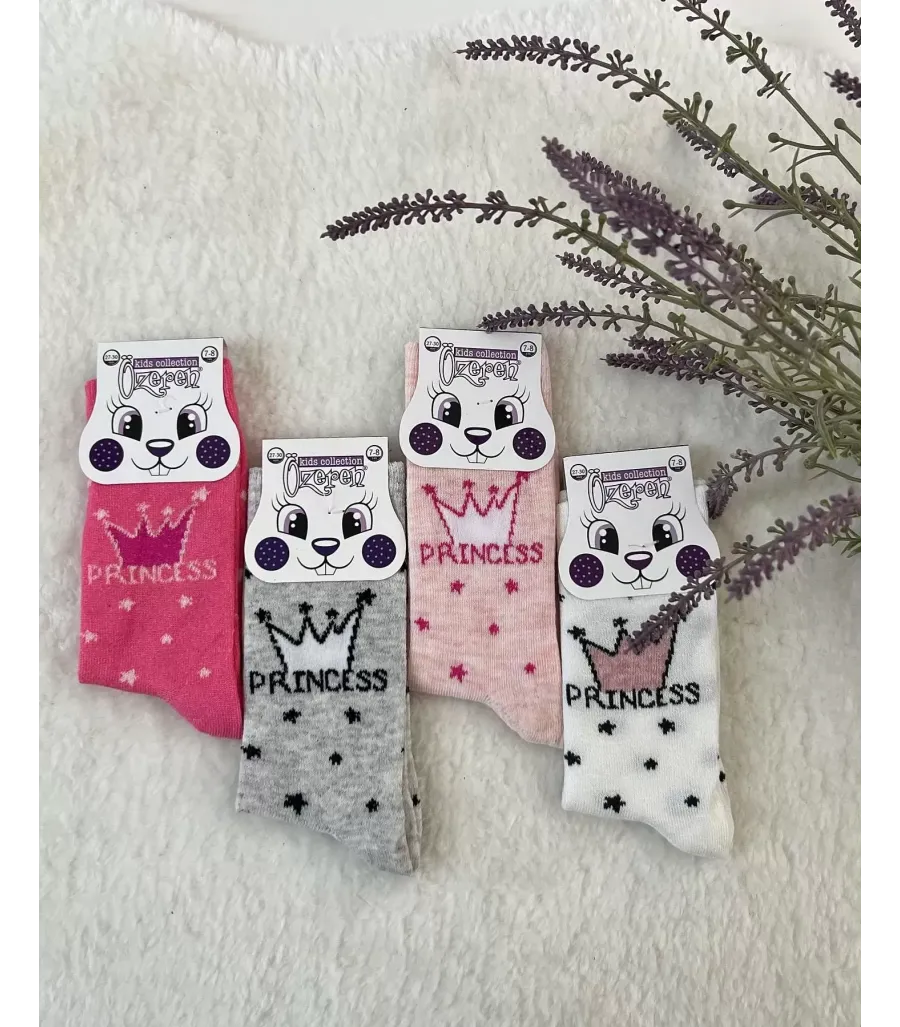 Toptan Cotton Kız Çocuk Soket Çorap