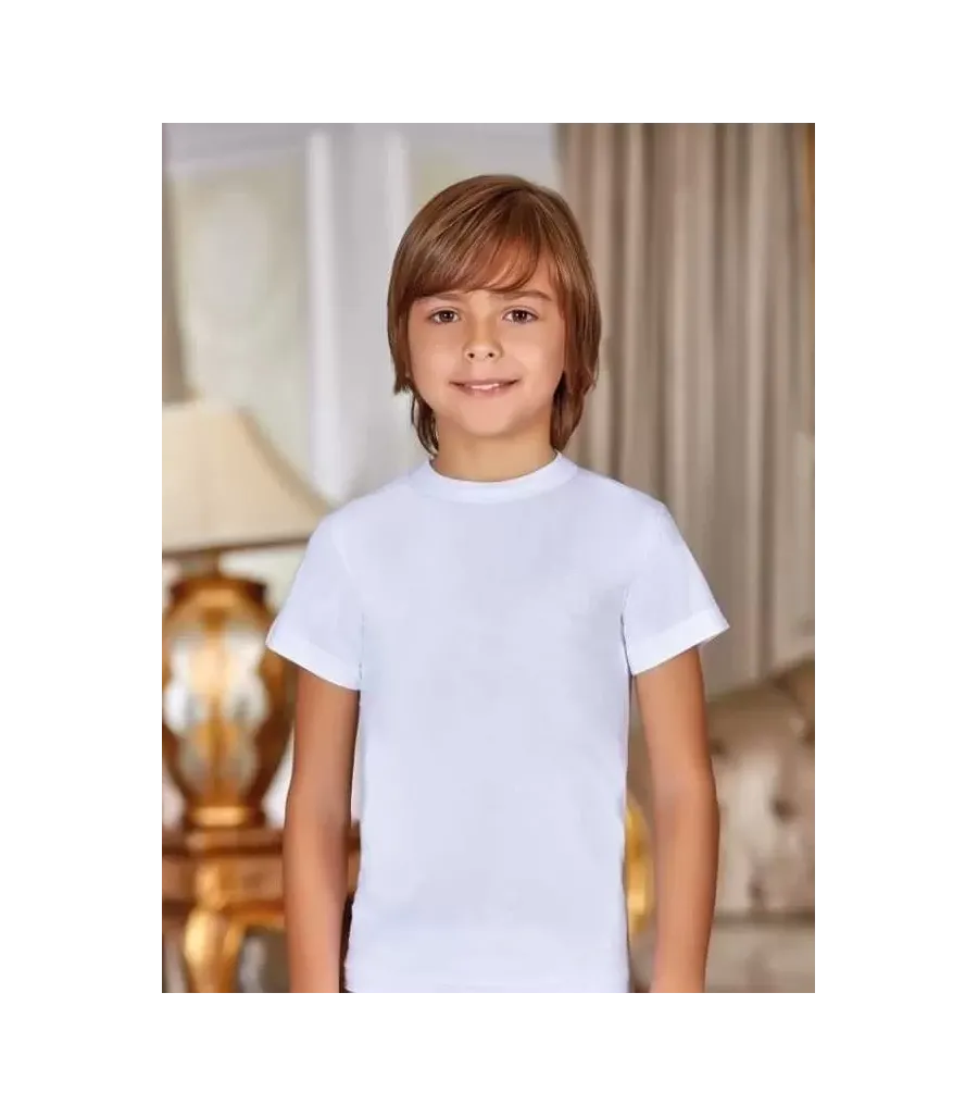 Toptan Tutku Çocuk Sıfır Yaka Atlet