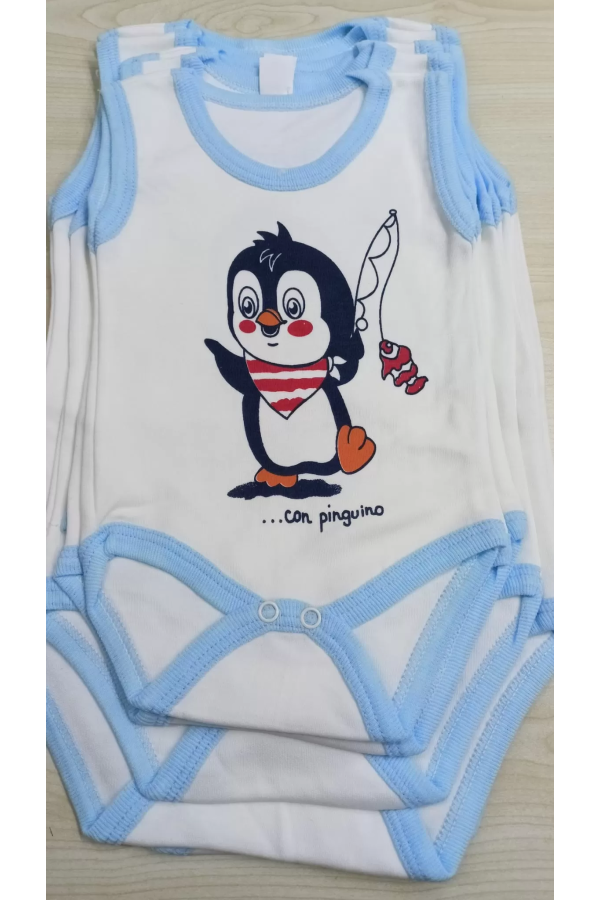 Erkek Bebek Çocuk Zıbın Penguen