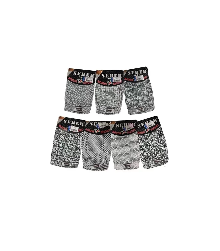 Toptan Seher Desenli Boxer