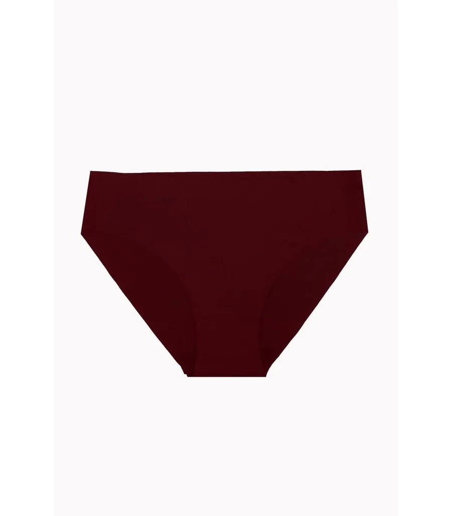 NBB Ten Bordo Cappuccino 3'lü Lazer Kesim Basic Külot
