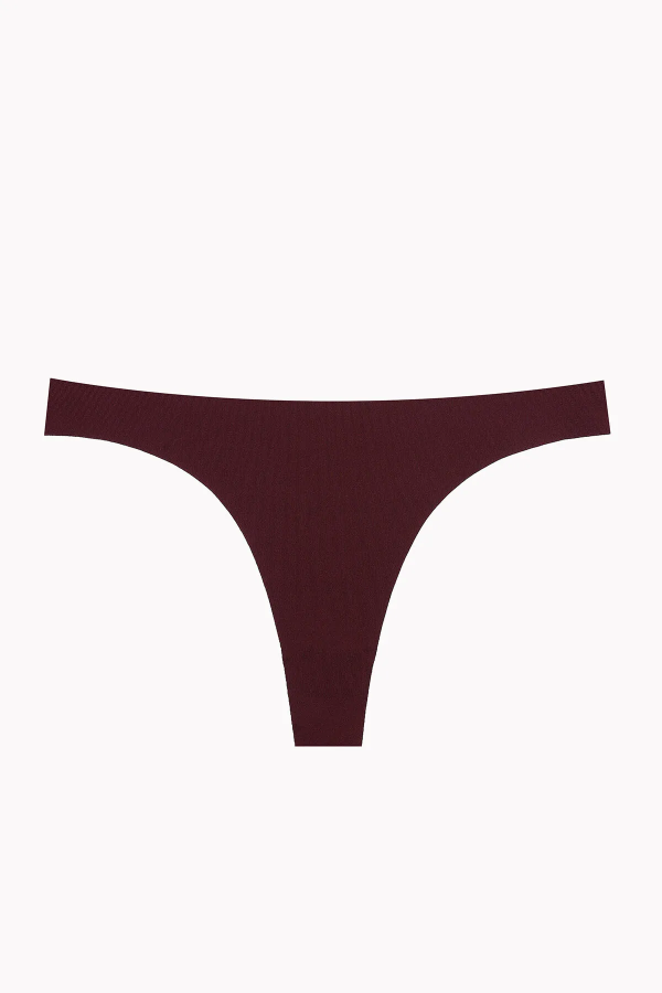 NBB Ten Bordo Cappuccino 3'lü Lazer Kesim Tanga