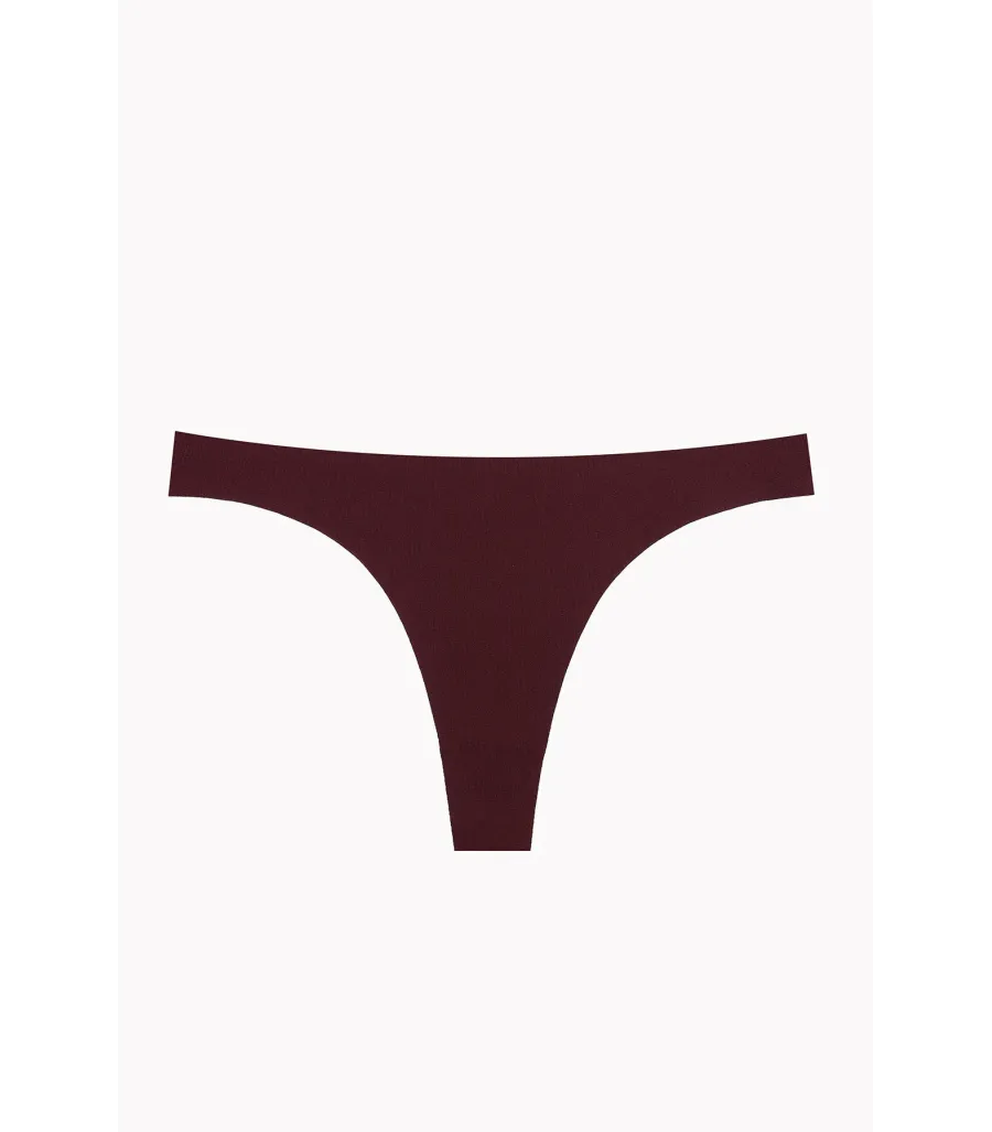 NBB Ten Bordo Cappuccino 3'lü Lazer Kesim Tanga