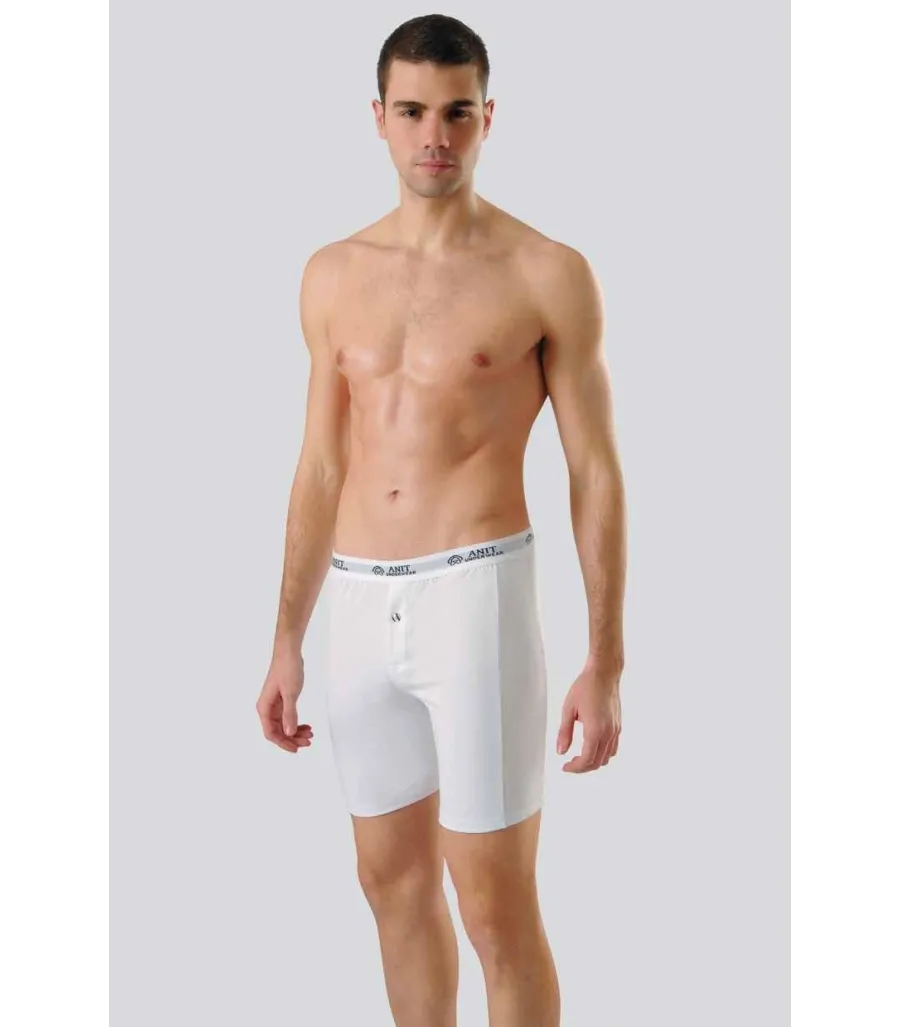 Anıt Erkek Uzun Düğmeli Likralı Boxer