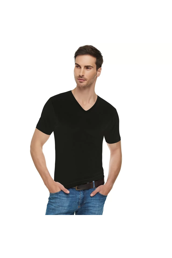 Toptan Elit Elastan V Yaka Atlet