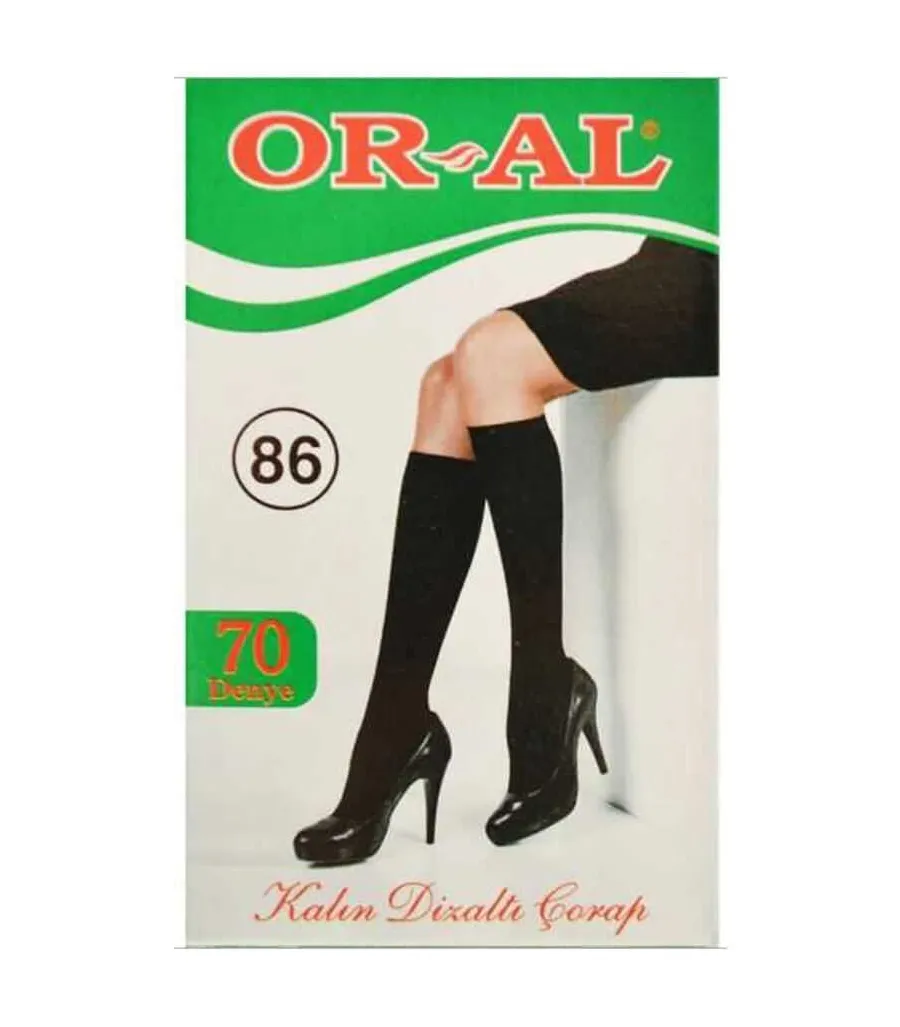 Or-al Kalın Mus Dizaltı Çorap 70 Den