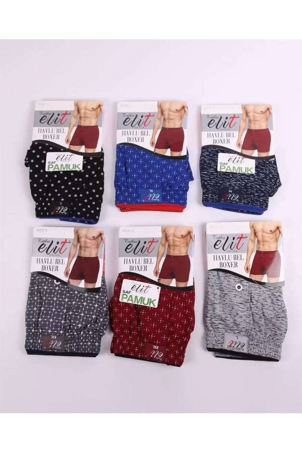Toptan Elit Havlubel Desenli Boxer