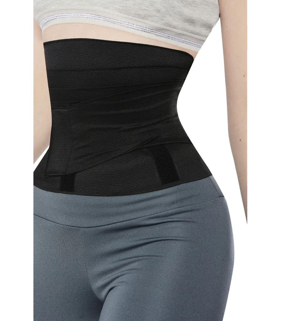 NBB Siyah Unisex İnceltici Zayıflatıcı Sarma Bel Korsesi