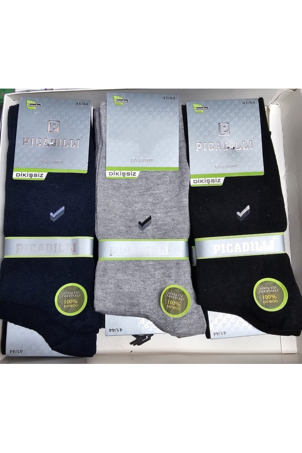 Pıcadıllı Erkek Bambu Dikişsiz Çorap PCLE113