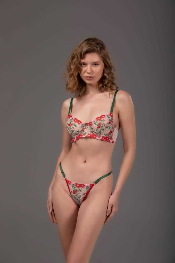 Blue Avcı Sütyen Takımı BR 221 Kırmızı