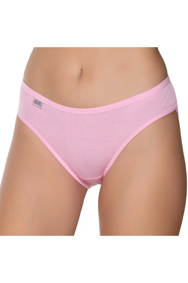 Gümüş 6001 Kadın Ribana Düz Biye Bikini Pembe
